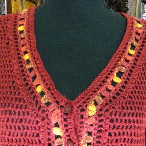 Norton McNaughton Maroon Cardigan